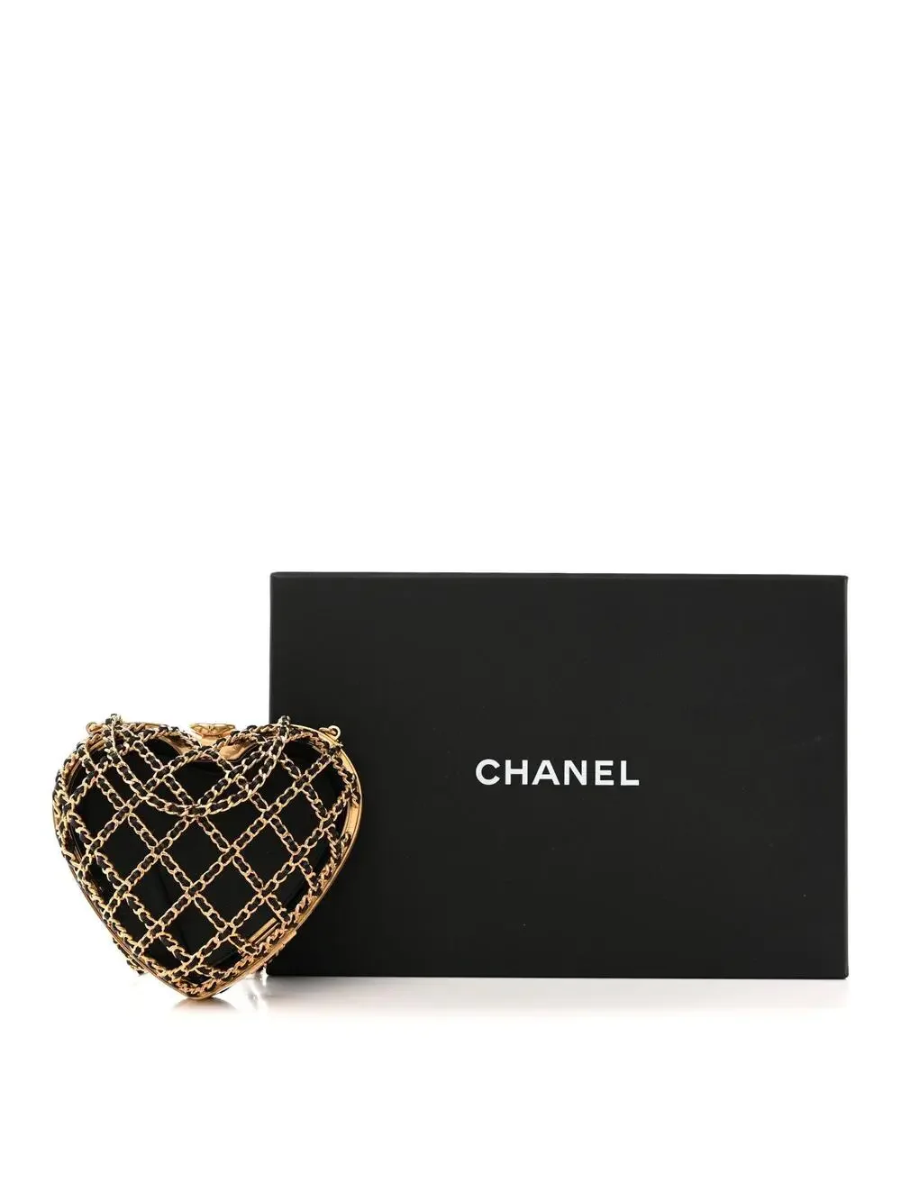 Chanel Metal Lambskin Quilted Cc Heart #267526C74B